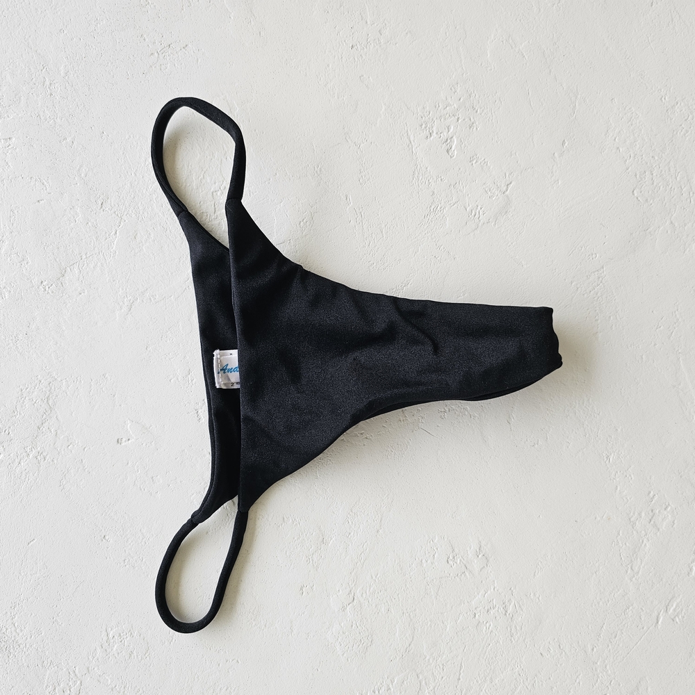 Andi Bagus Black Feline Thong Bikini XS/S